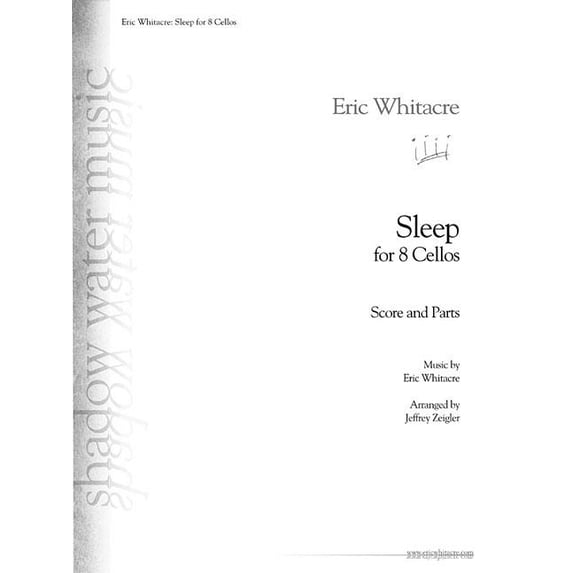 Sleep: For Eight Cellos, (Paperback)