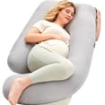 thumbnail image 1 of Sleep pillow, U-shaped full body with removable washable cover - back, leg, and abdominal support, 1 of 6