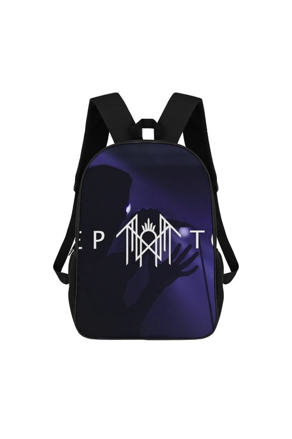 Sleep token themed backpack, lightweight and durable laptop bag, 17-inch, stylish 3D-print backpack.