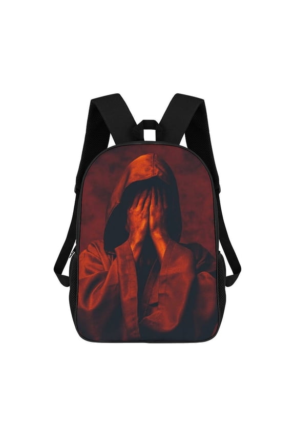 Sleep token themed backpack, lightweight and durable laptop bag, 17-inch, stylish 3D-print backpack.