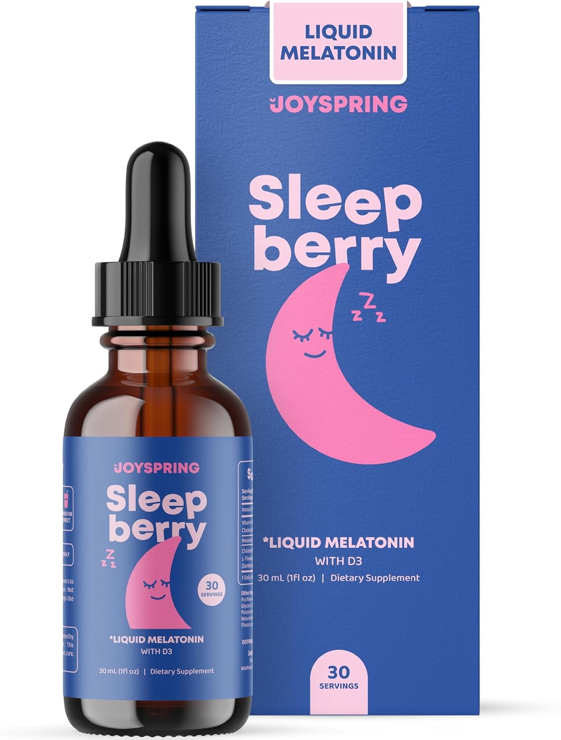 SleepBerry Melatonin for Kids with Elderberry Liquid Melatonin for