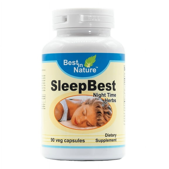 SleepBest (Nighttime Herbs): Sleep Support Formula* (90 Capsules)