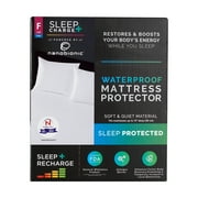 SleepCharge Nanobionic Waterproof Fitted Mattress Protector, Full