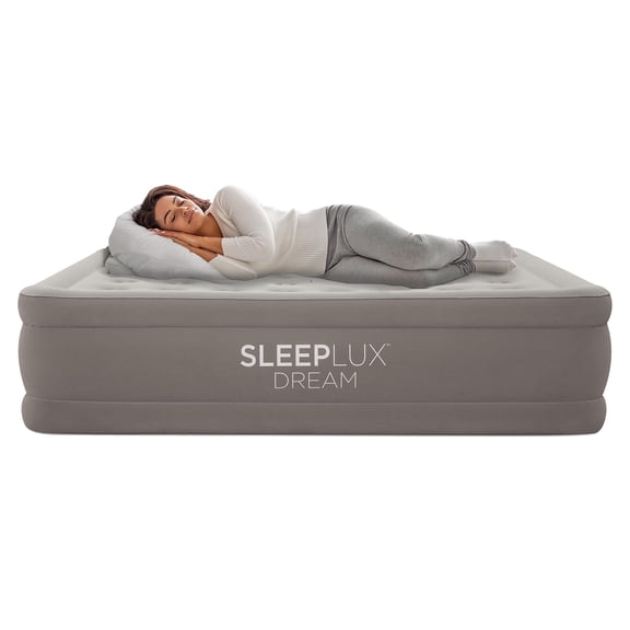 SleepLux Dream AlwayzAire Twin Air Mattress, 18 in, Built-in Electric Pump, Inflatable Indoor Guest Bed