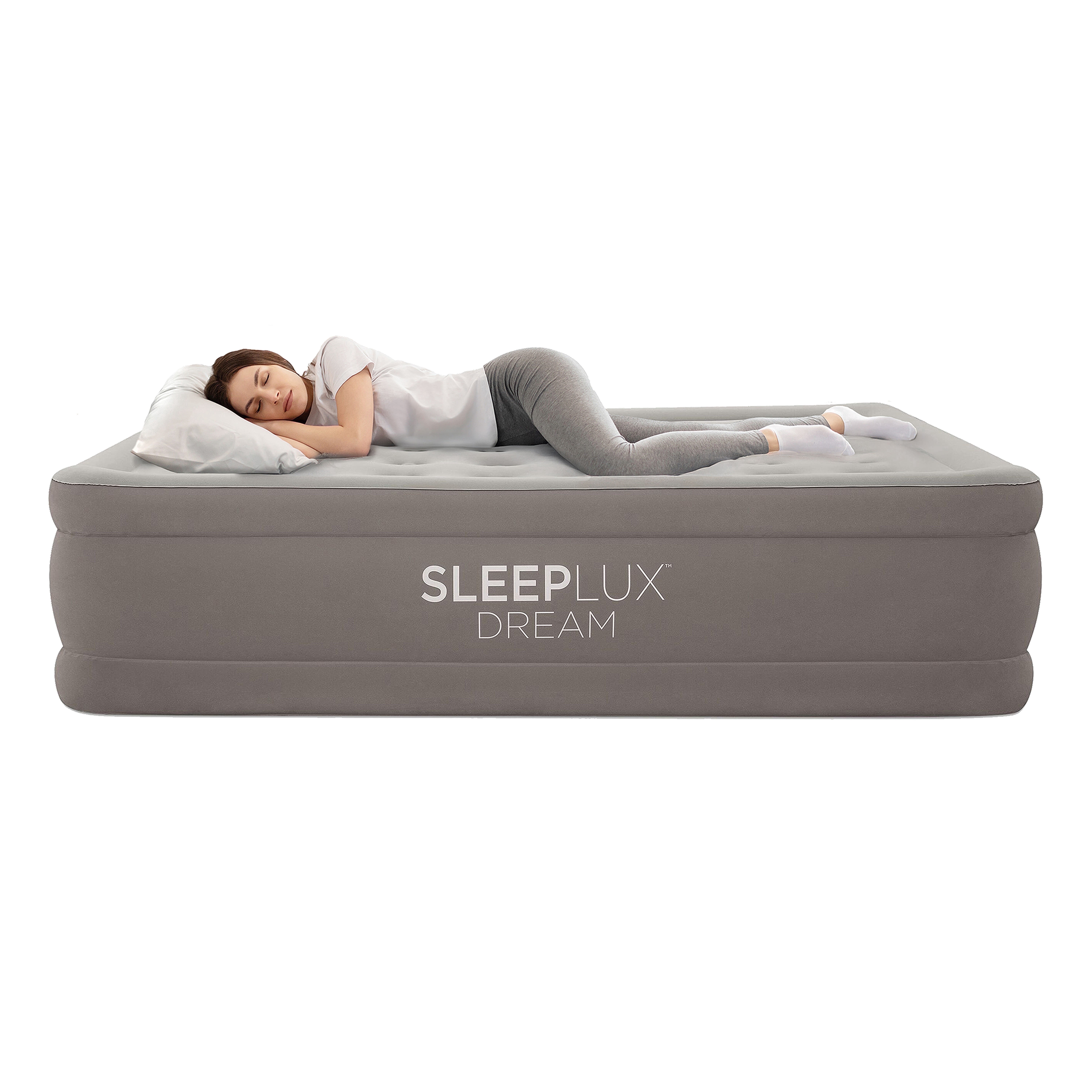 SleepLux Dream AlwayzAire Queen Air Mattress, 20 in, Built-in