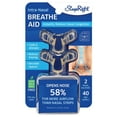 thumbnail image 1 of SleepRight Snore Stopper Breathe Aid, 40 Day Supply, 2-Count, 1 of 8