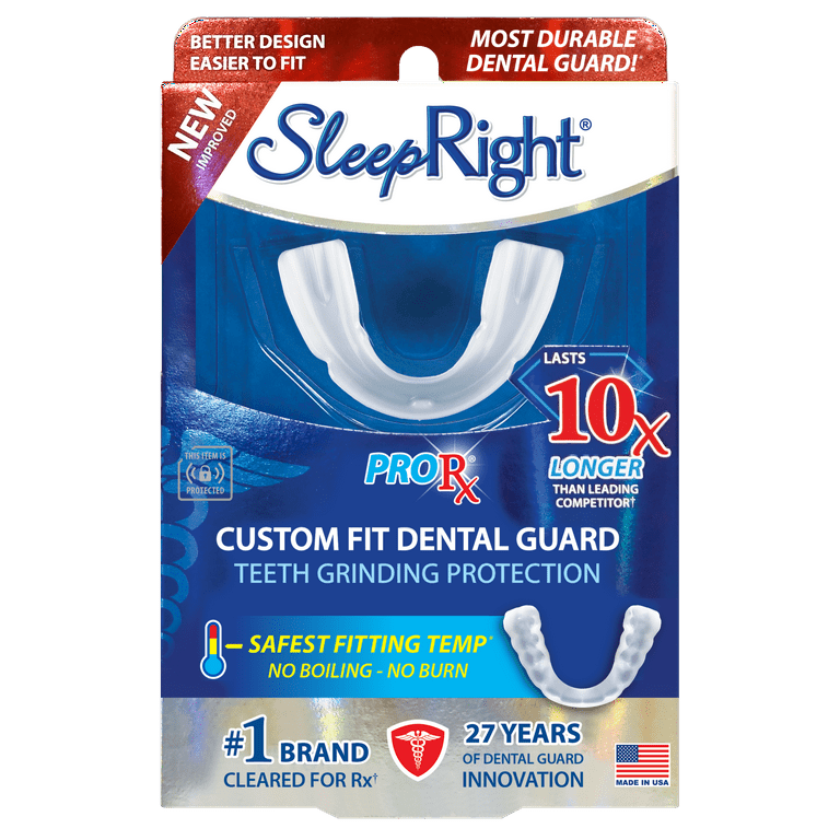 SleepRight ProRx Custom Dental Guard for Nighttime Teeth Grinding, 1 Count