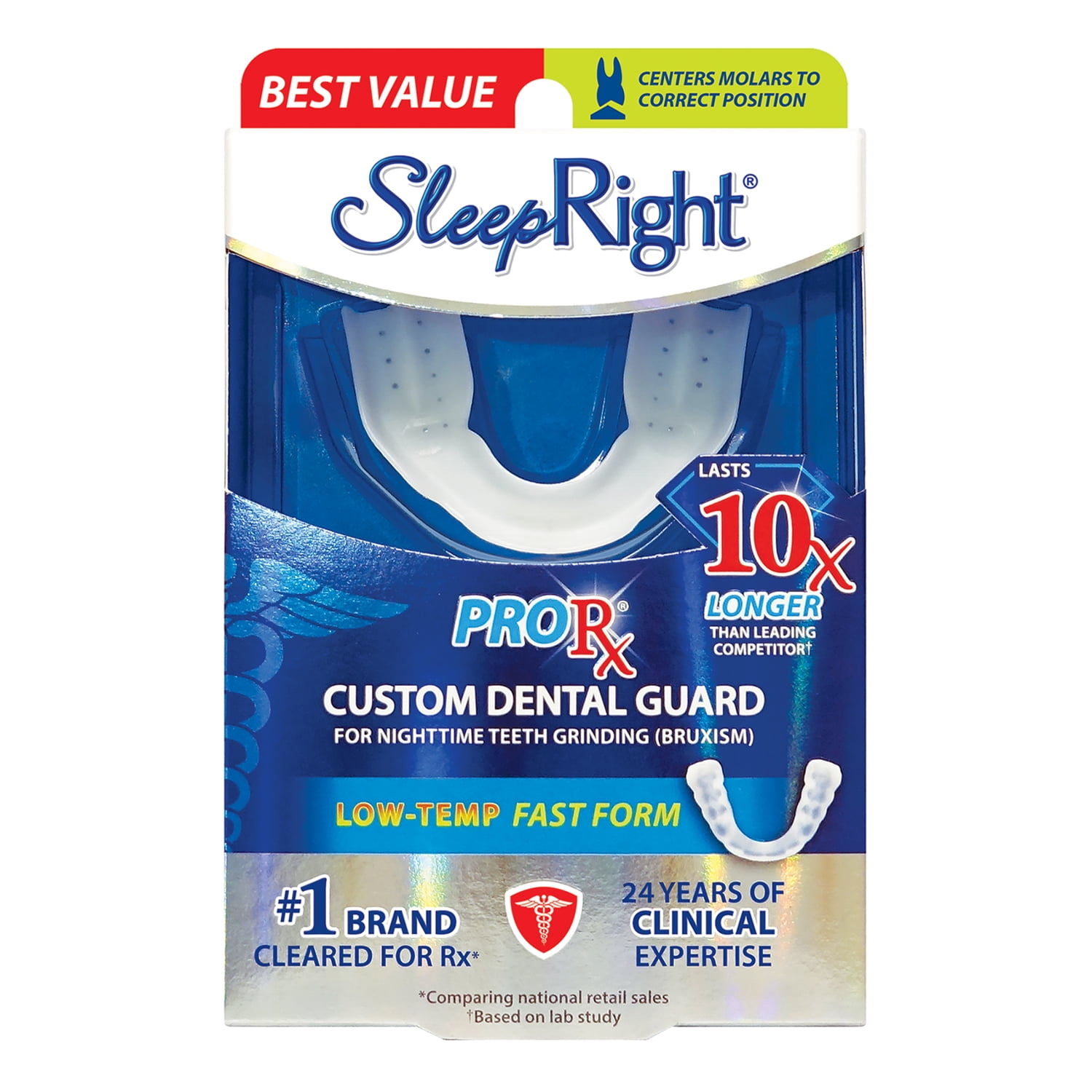 SleepRight ProRx Comfort Nighttime Tooth Protector Custom Dental Guard for Teeth Grinding