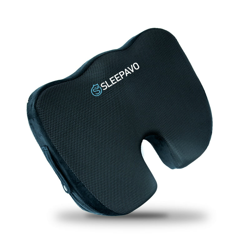 https://i5.walmartimages.com/seo/Sleepavo-Seat-Cushion-Office-Chair-Sciatica-Pain-Relief-Tailbone-Relief-Back-Support-Pillow-Car-Black-Soft_81824ee1-0d97-4eb8-aeef-c4c3e4206688.6dc227fe4c34c5acfca5cf5255122483.jpeg?odnHeight=768&odnWidth=768&odnBg=FFFFFF