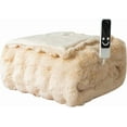 thumbnail image 1 of Sleepbella Electric Blanket with Temperature and Time Control,1-12 Hour Auto-off ,5 Temperature Levels,Full Size with Controller,Queen Size Two Controllers,PTC+NTC Overheat Protection, 1 of 8