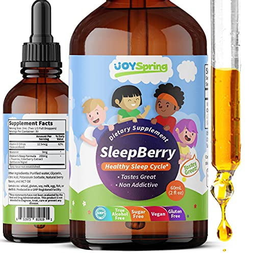 Sleepberry Liquid Melatonin Kids Sleep Aid - Infant Melatonin ...