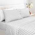 thumbnail image 1 of Sleepdown 100% Cotton Grey Percale Bed Sheet Set, Twin XL – Deep Pocket, 3-Piece, 1 of 8