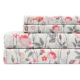 thumbnail image 1 of Sleepdown 100% Cotton Twin Size Bed Sheets Set with Deep Pockets, Cozy Percale sheets with Elastic Fitted Sheet Set Ultra Soft Cooling Sheets - 3 Piece Bedding and Pillowcase set, Blush Floral, 1 of 6