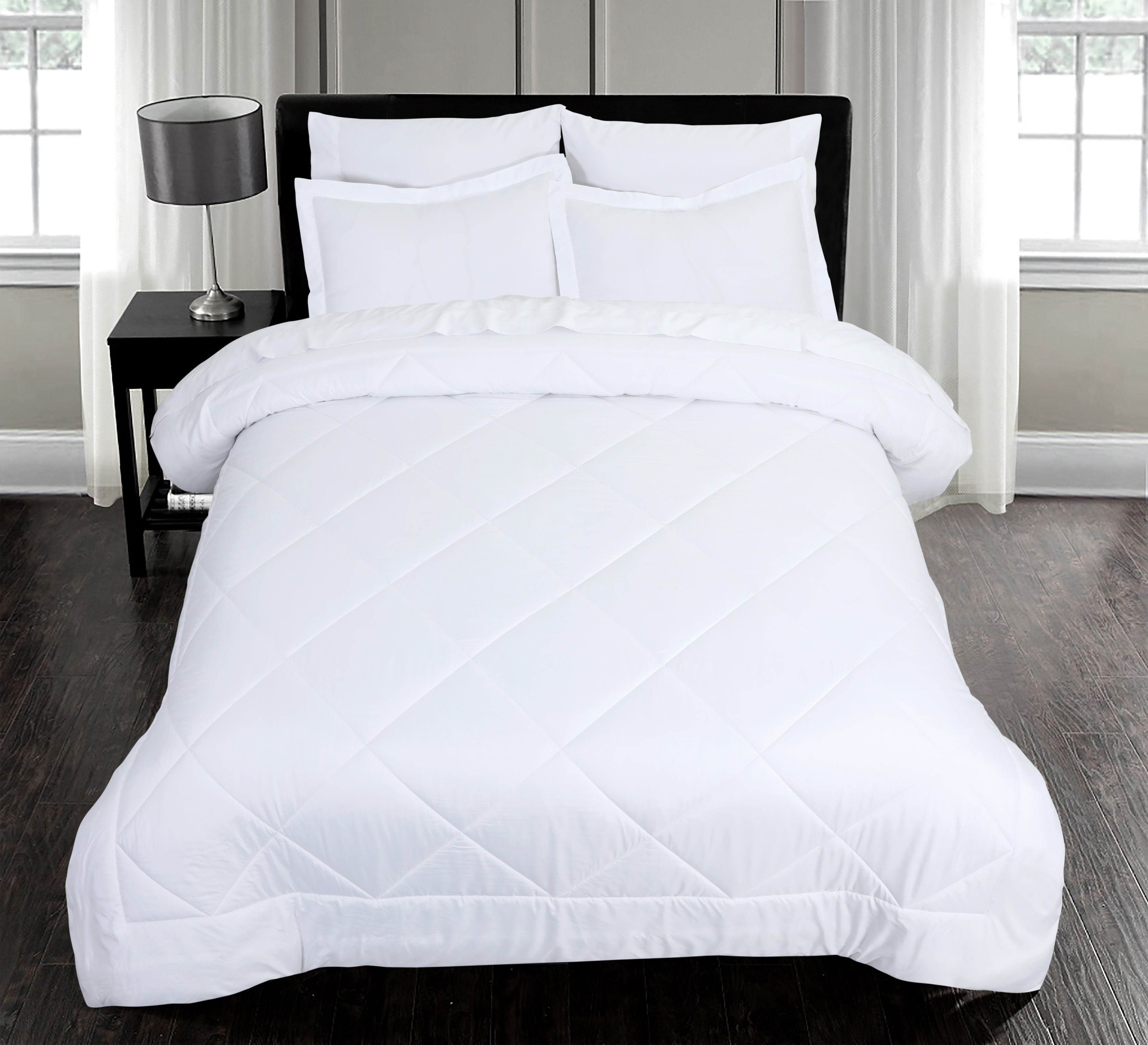 Sleepdown All Season 7 Piece King Comforter Set Including Sheets Bed In