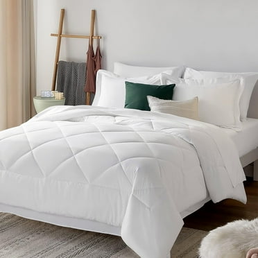 Sleepdown Comforter Set 5-Piece Bed in a Bag - White, Twin