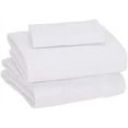 thumbnail image 1 of Sleepdown Jersey Knit Twin XL Sheets 3pc|100% T-Shirt Cotton Blend Super Soft Breathable Jersey Sheets | Stretchy Comfy All Season Jersey Bedding Sheets & Pillowcases |Extra Deep Pocket Sheets, White, 1 of 8