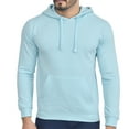 thumbnail image 1 of Sleepdown Men’s Fleece Hoodie Long Sleeves Pullover Ribbed Cuff Hoodies for Men's Lightweight & Drawstring Hoodie - Medium, Blue Cove, 1 of 5