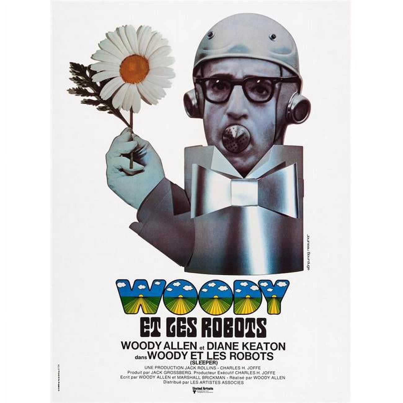 Sleeper Aka Woody Et Les Robots French Poster Art Woody Allen 1973
