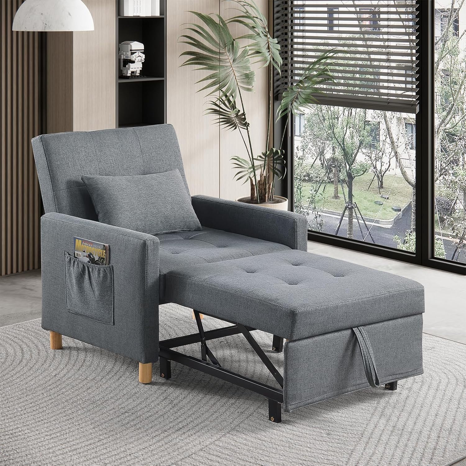 Sleeper Chair Bed Convertible Chair Bed Sleeper Pull Out Sofa Beds with ...