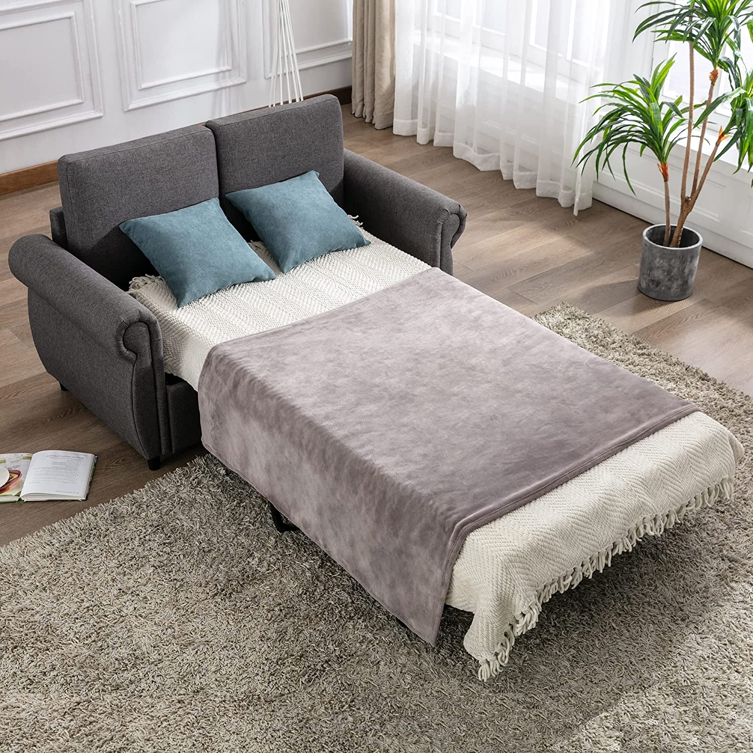 Sleeper Couch Small Sofa for Living Room or Bedroom Including Pull Out