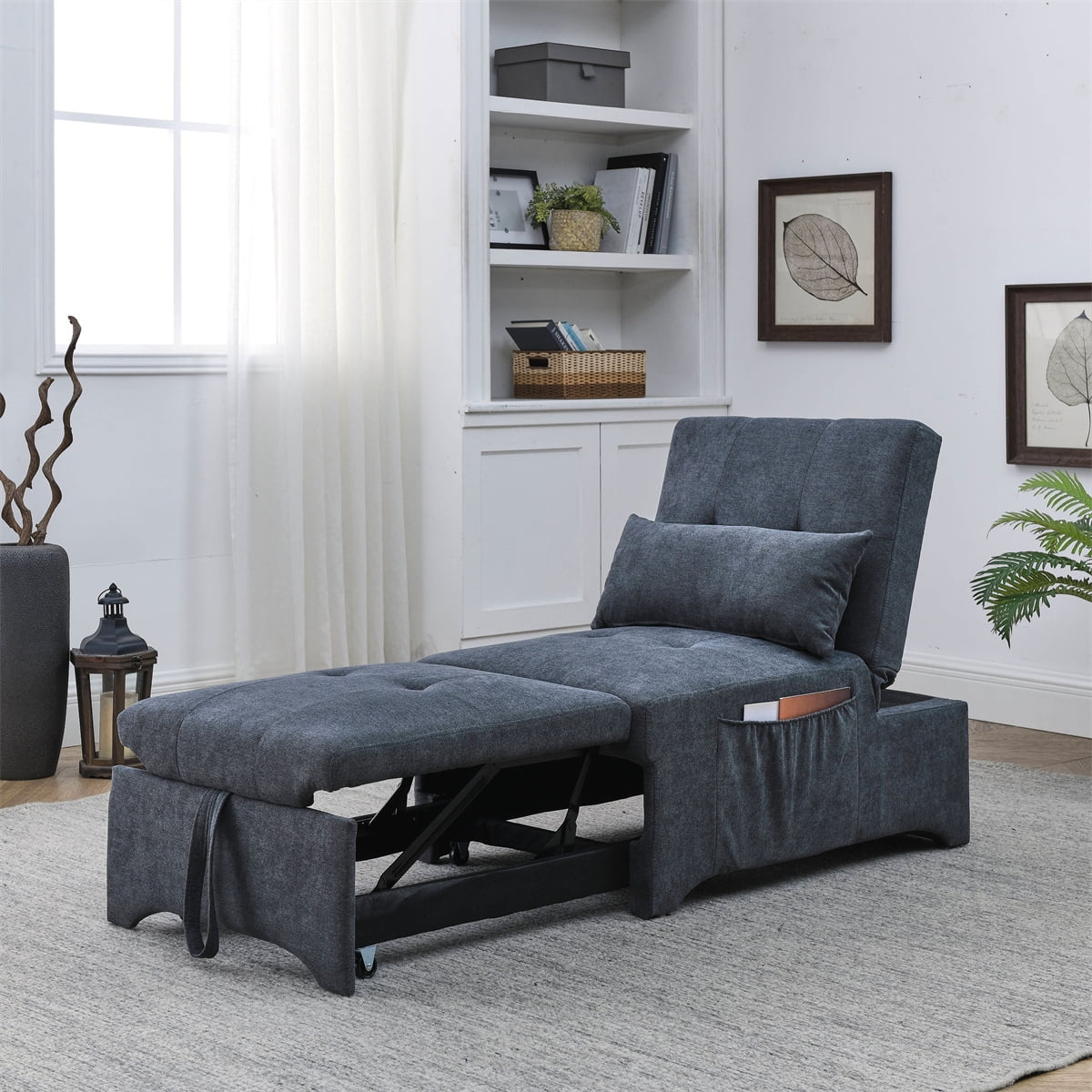 Sleeper Sofa Bed,Convertible Chair 4 in 1 Multifunctional Folding