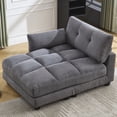 thumbnail image 1 of Sleeper Sofa Couch Bed, Oversized Chaise Lounge Chair Cozy Cloud Couch (Gray), 1 of 11