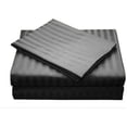 thumbnail image 1 of Sleeper Sofa Sleeper Sheet - 400 Thread Count 100% Cotton Sleeper Sofa Fitted Sheet Set Twin Sofa Fitted Sheet Black Stripe Fit Up to 4" Inches Deep Pocket Sleeper Sofa Fitted Sheet Only, 1 of 6