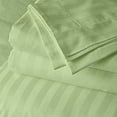 thumbnail image 1 of Sleeper Sofa Sleeper Sheet - 400 Thread Count 100% Cotton Sleeper Sofa Fitted Sheet Set Twin Sofa Fitted Sheet Sage Stripe Fit Up to 4" Inches Deep Pocket Sleeper Sofa Fitted Sheet Only, 1 of 6