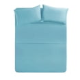 thumbnail image 1 of Sleeper Sofa Sheets Full Size (54 x 72 + 5 Inch Deep) (Solid Blue) - 1800 Series Double Brushed Microfiber, Super Soft, Wrinkle & Fade Resitant Sofa Bed Sheets By The Great American Store, 1 of 5