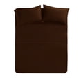 thumbnail image 1 of Sleeper Sofa Sheets Queen Size (62 x 74 + 12 Inch Deep) (Solid Chocolate) - 1800 Series Double Brushed Microfiber, Super Soft, Wrinkle & Fade Resitant Sofa Bed Sheets By The Great American Store, 1 of 5