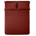 thumbnail image 1 of Sleeper Sofa Sheets Twin Size (36 x 72 + 4 Inch Deep) (Stripe Burgundy) - 600TC Superior Cotton, Super Soft, Wrinkle & Fade Resistant Sofa Bed Sheets By The Great American Store, 1 of 5