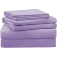 thumbnail image 1 of Sleeper Sofa Sleeper Sheet - 400 TC Luxury 100% Cotton Sleeper Sofa Fitted Sheet Set Queen Sofa Fitted Sheet Lavender Solid Fit Up to 8" Inches Deep Pocket Sleeper Sofa Fitted Sheet Only, 1 of 6