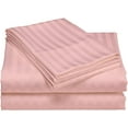 thumbnail image 1 of Sleeper Sofa Sleeper Sheet - 400 TC Luxury 100% Cotton Sleeper Sofa Fitted Sheet Set Twin Sofa Fitted Sheet Blush Pink Stripe Fit Up to 5" Inches Deep Pocket Sleeper Sofa Fitted Sheet Only, 1 of 6