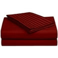 thumbnail image 1 of Sleeper Sofa Sleeper Sheet - 400 TC Luxury 100% Cotton Sleeper Sofa Fitted Sheet Set Twin Sofa Fitted Sheet Burgundy Stripe Fit Up to 5" Inches Deep Pocket Sleeper Sofa Fitted Sheet Only, 1 of 6