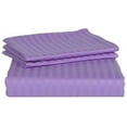 thumbnail image 1 of Sleeper Sofa Sleeper Sheet - 400 TC Luxury 100% Cotton Sleeper Sofa Fitted Sheet Set Twin Sofa Fitted Sheet Lavender Stripe Fit Up to 5" Inches Deep Pocket Sleeper Sofa Fitted Sheet Only, 1 of 6