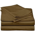 thumbnail image 1 of Sleeper Sofa Sleeper Sheet - 400 TC Luxury 100% Cotton Sleeper Sofa Fitted Sheet Set Twin Sofa Fitted Sheet Taupe Solid Fit Up to 8" Inches Deep Pocket Sleeper Sofa Fitted Sheet Only, 1 of 6