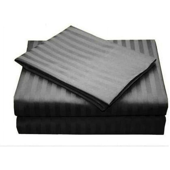 Sleeper Sofa Sleeper Sheet - 400 Thread Count 100% Cotton Sleeper Sofa Bed Sheet Set Queen Sofa Sleeper Mattress Sheet Black Stripe Fit Up to 5" Inches Deep Pocket Sleeper Sofa Sheet Set
