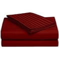 thumbnail image 1 of Sleeper Sofa Sleeper Sheet - 400 Thread Count 100% Cotton Sleeper Sofa Bed Sheet Set Twin Sofa Sleeper Mattress Sheet Burgundy Stripe Fit Up to 5" Inches Deep Pocket Sleeper Sofa Sheet Set, 1 of 6