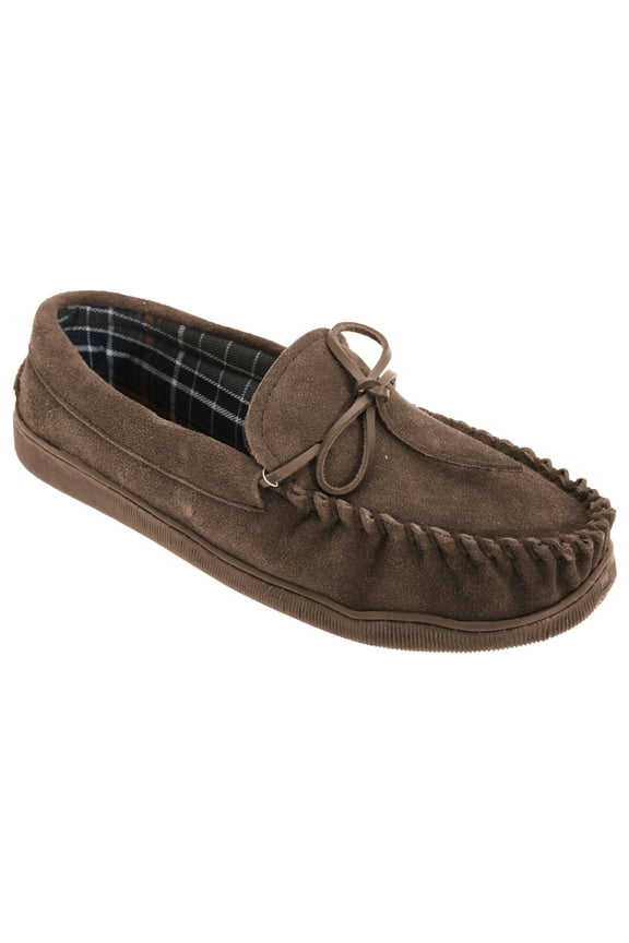 Mens Adie Real Suede Moccasin Slippers