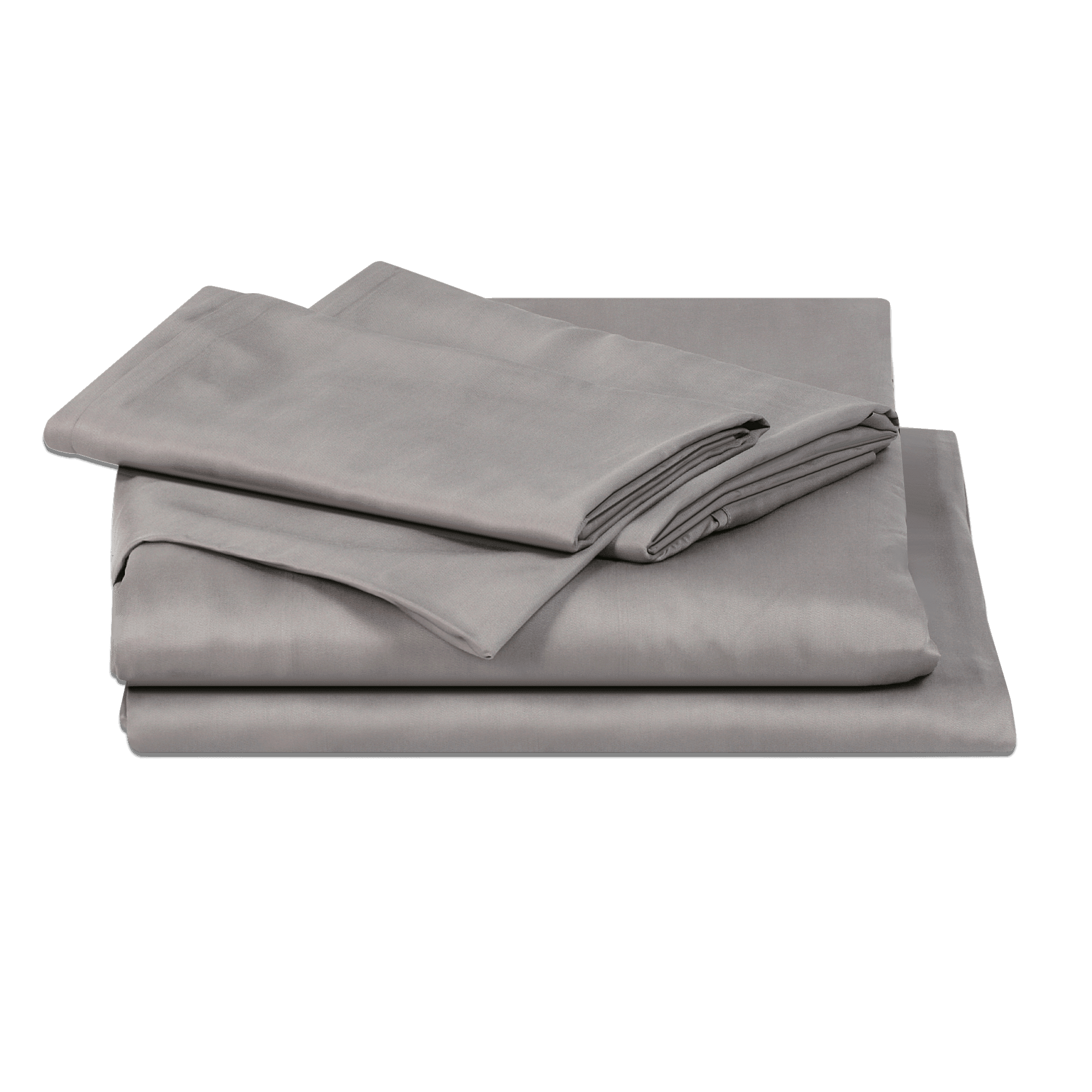 Sleepgram 100% Pure Organic Bamboo Bed Sheet Set 4 Pieces (Twin XL, Grey)