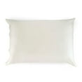 thumbnail image 1 of Sleepgram Queen Standard Size Breathable Cooling 6A Silk Pillowcase, White, 1 of 6