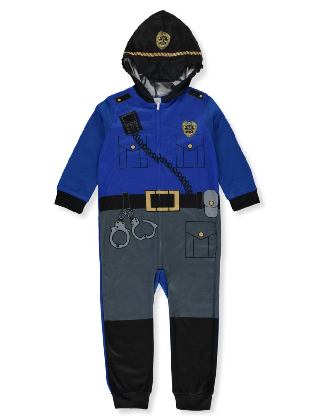 Sleepimini Boys Police Hooded Pajama Suit Toddler