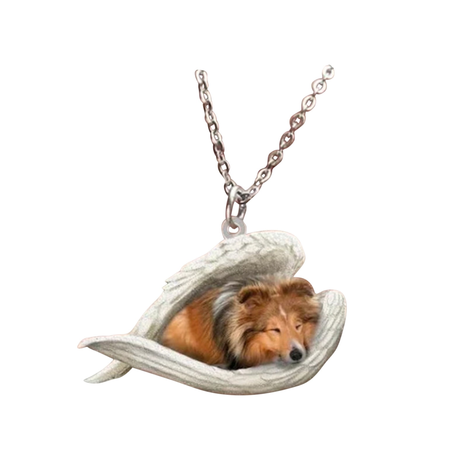 Sleeping Angel Stainless Steel Necklace Gifts For Family And Friends