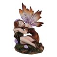 thumbnail image 1 of Sleeping Autumn Fall Pumpkin Orange Girl Fae Fairy In Enchanted Garden Figurine, 1 of 9