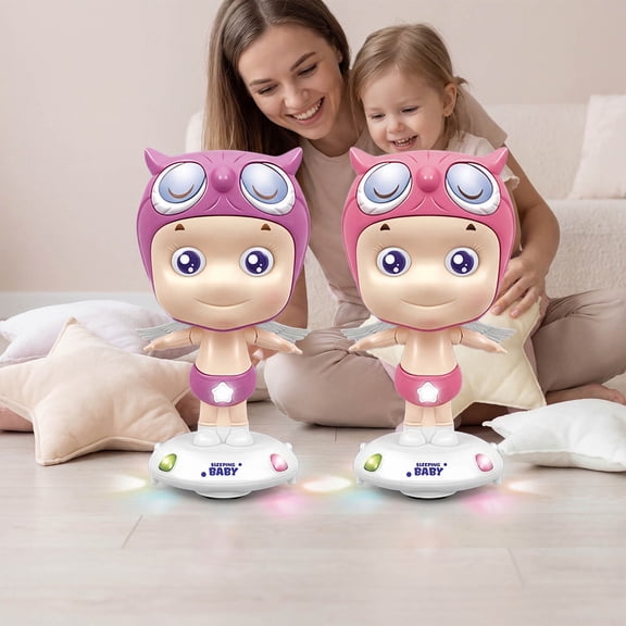 Sleeping Baby Dancing Character With Animal Musical Rotating Figure
