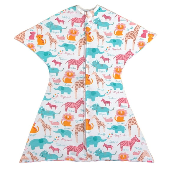Sleeping Baby Zipadee-Zip Baby Swaddle Sack 12-24 Months - Zoo Safari