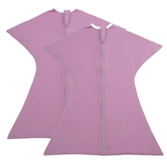SleepingBaby Zipadee-Zip Transition Swaddle for Self-Soothing & Better Sleep, 2-Pack, Lavender, X Small (3-6 Months)