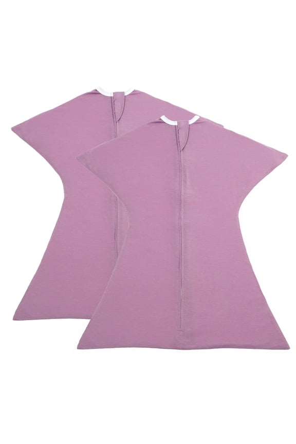 SleepingBaby Zipadee-Zip Transition Swaddle for Self-Soothing & Better Sleep, 2-Pack, Lavender, X Small (3-6 Months)