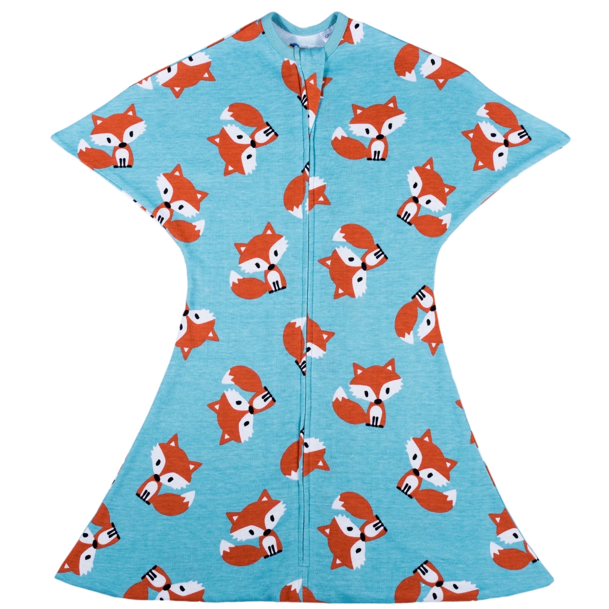 SleepingBaby Zipadee-Zip Transition Swaddle for Self-Soothing & Better Sleep, Friendly Fox, X Small (3-6 Months)