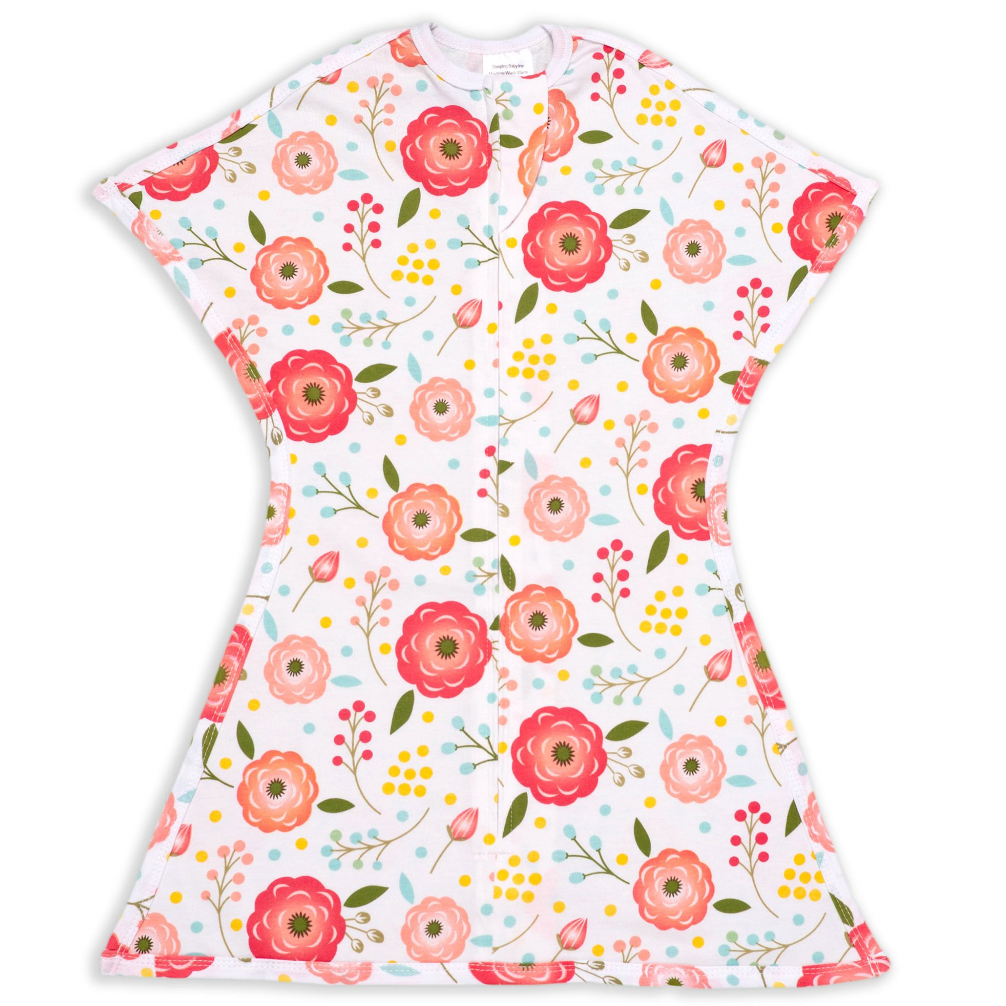 Sleeping Baby ZipadeeZip Baby Swaddle Sack 36 Months Pink Poppy